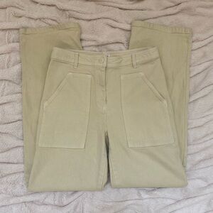 Wilfred Free Modern Utility Pant Gd birch yellow mid-rise pants